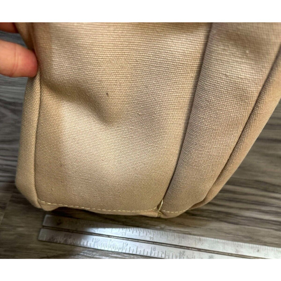 Case Logic Beige Canvas Laptop Bag with Floral Multicolor Multi Pocket Zippered - Picture 15 of 16